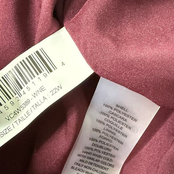 Vince Camuto Plus Size Printed Chiffon Ruffle Maxi Dress Floral Women’s Sz 22W - Picture 8 of 9